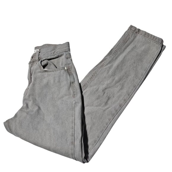 Pull & Bear Mom Jeans Womens Size 2 High Rise Light Gray Denim Pants - Picture 1 of 5